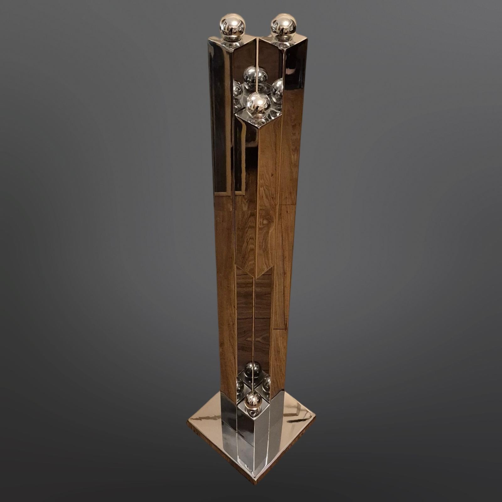 20ième siècle Lampadaire constructiviste de l'ère spatiale, Italie, années 1960 en vente
