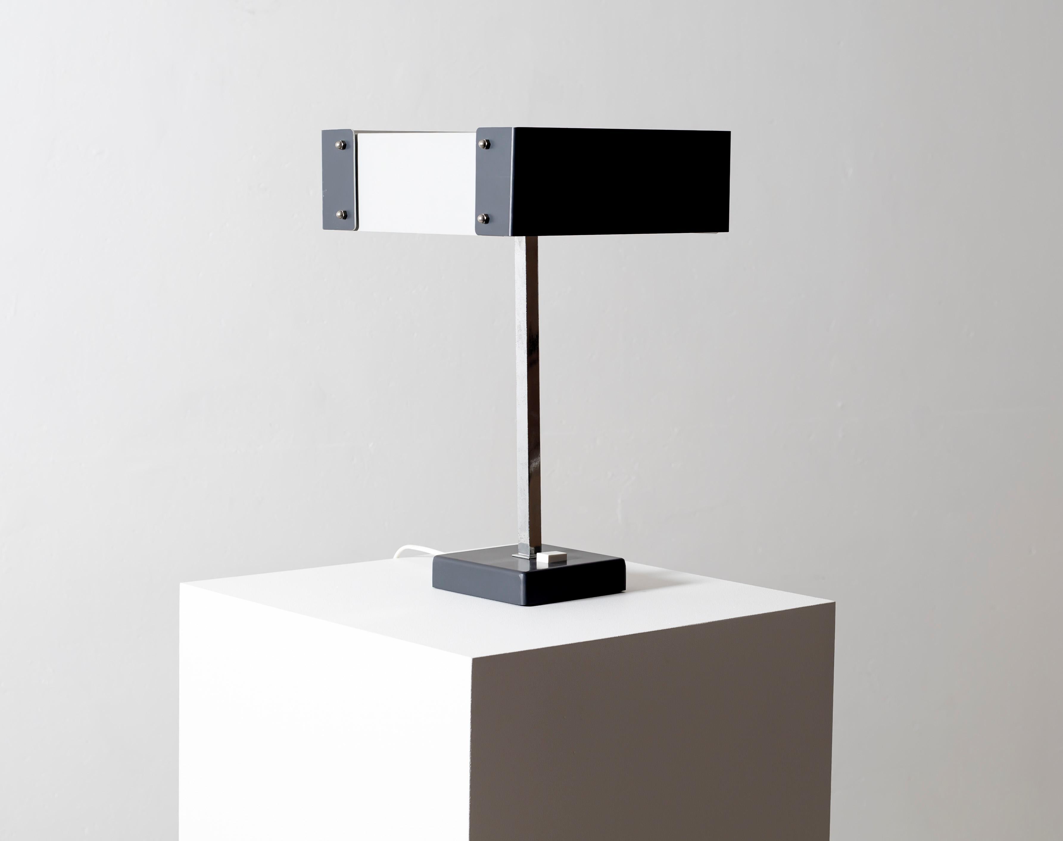 Mid-Century Modern Constructivist Table Lamp by Gudmund Elvestad for Sønnico, Norway, 1969 For Sale