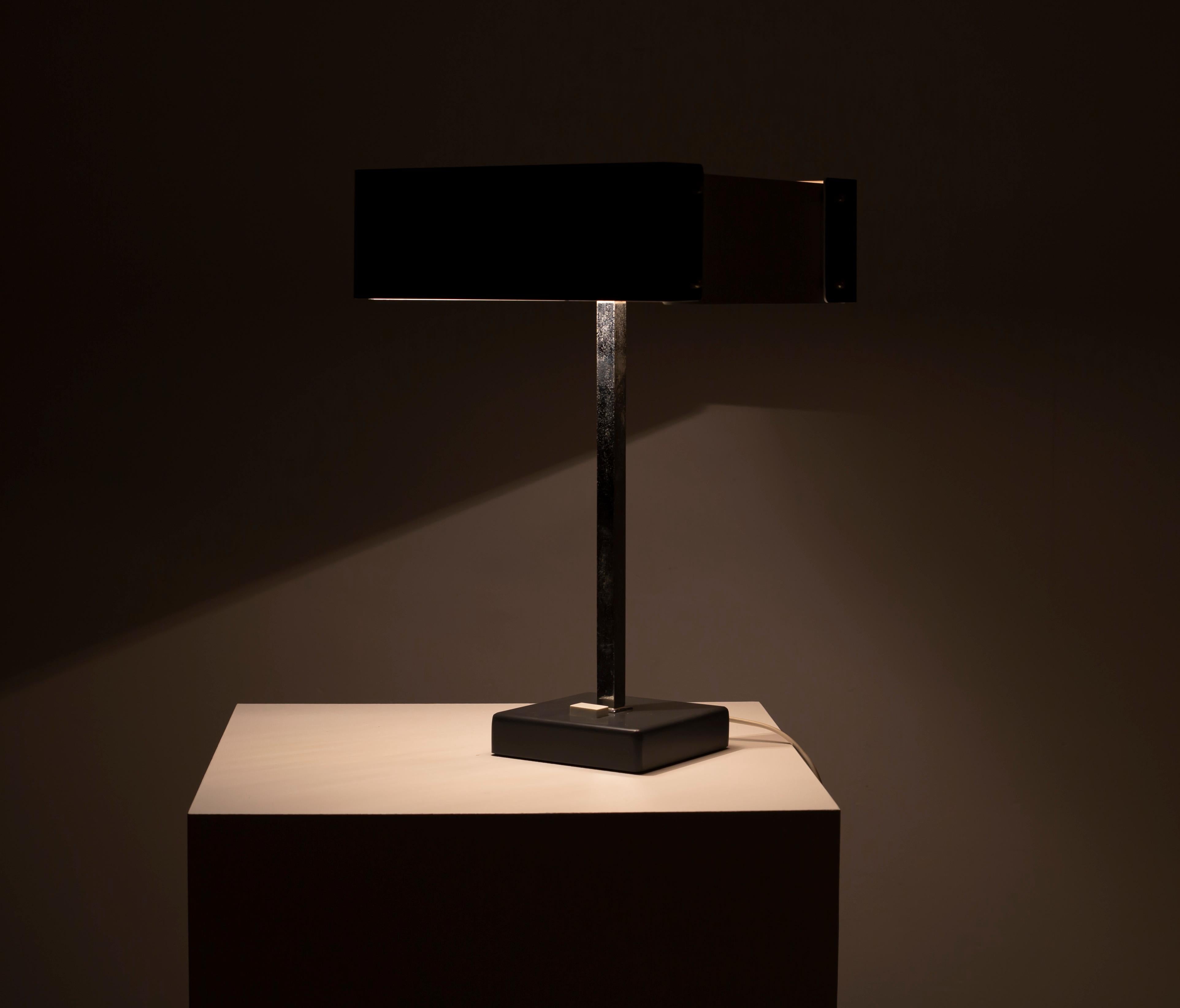 Mid-20th Century Constructivist Table Lamp by Gudmund Elvestad for Sønnico, Norway, 1969 For Sale
