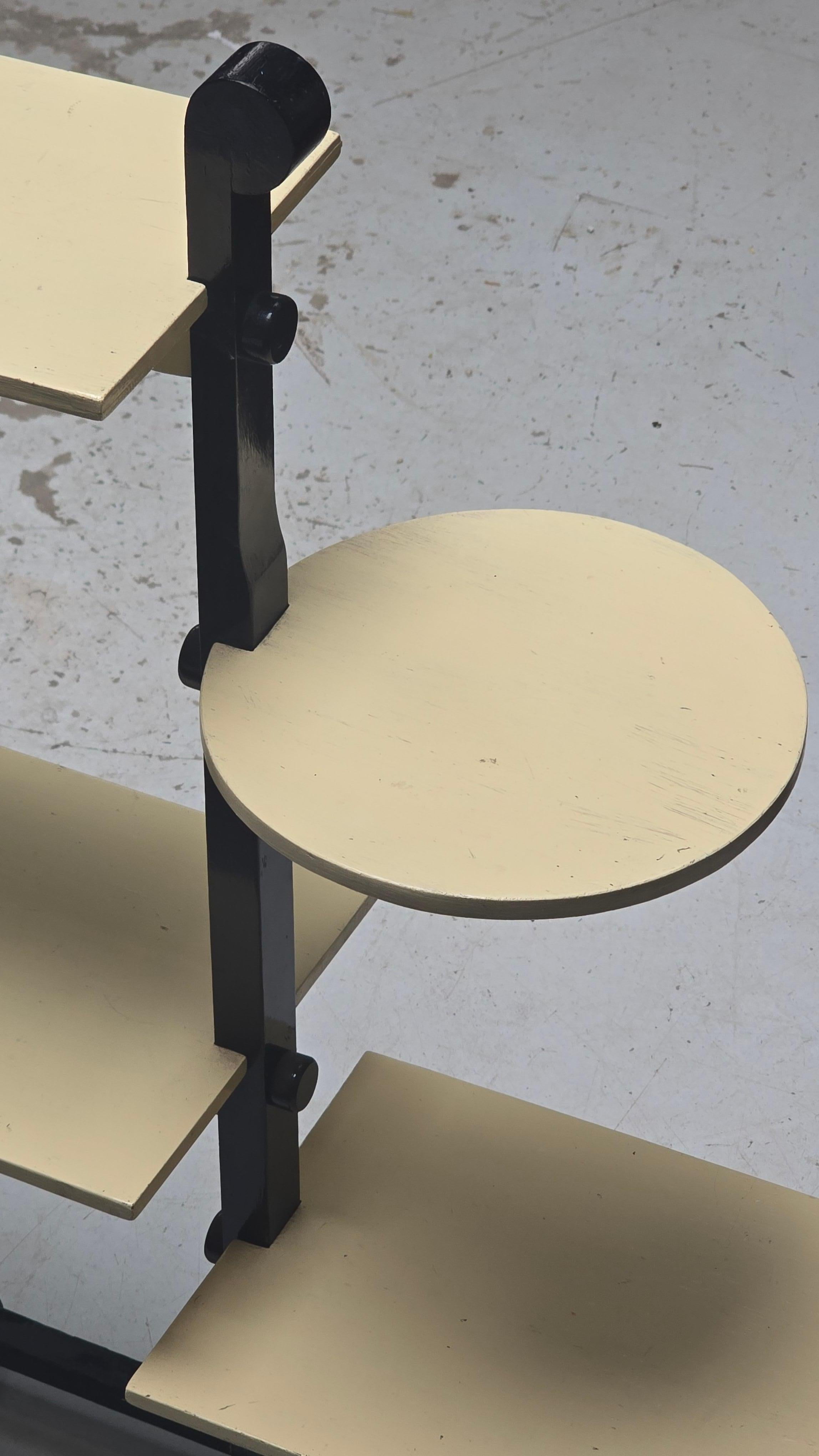 Art Deco Constructivist Wood Plant Stand Attributed to André Groult, France c.1925 For Sale