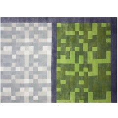 Contemporary Art Rug "Construye tu tapete" in Premium New Zealand Wool and Silk