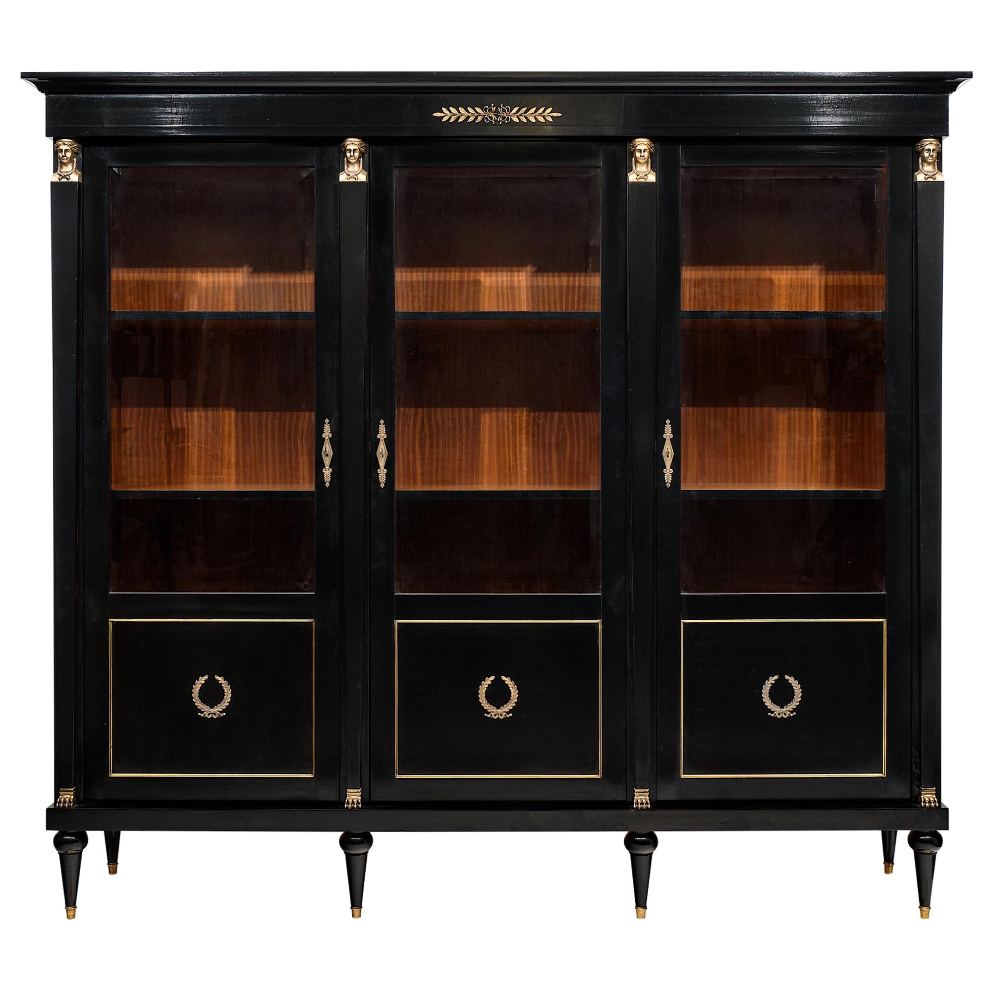Consulat Style French Antique Bookcase