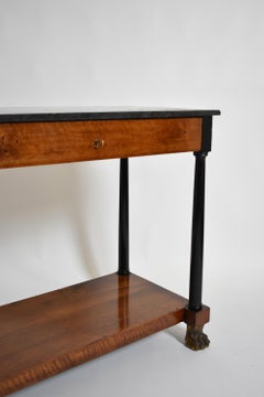 Consulate period lion paws console, XIXth c.