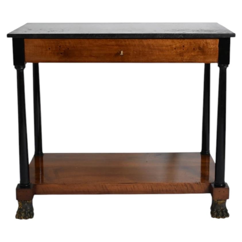 Consulate period lion paws console, XIXth c.
