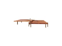 Contacto: Dynamic Marble & Mahogany Rotating Table