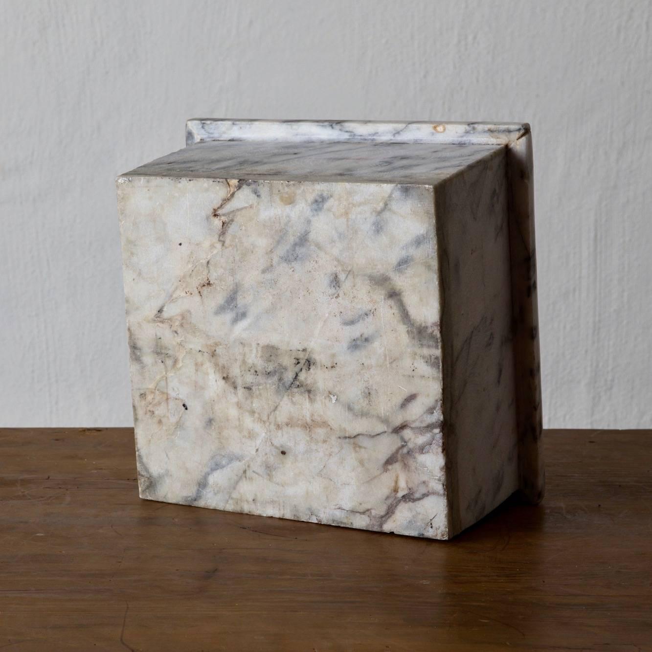 Container French Marble Gray and White, 20th Century, France 2