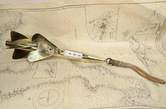 Brass nautical tamper in the shape of a spear W. Pilley  Co Makers circa 1870