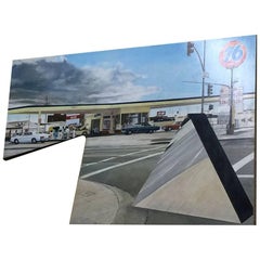 Contamporary Art by the Dutch Artist  Araun Gordijn  "Avis Station" L.A.