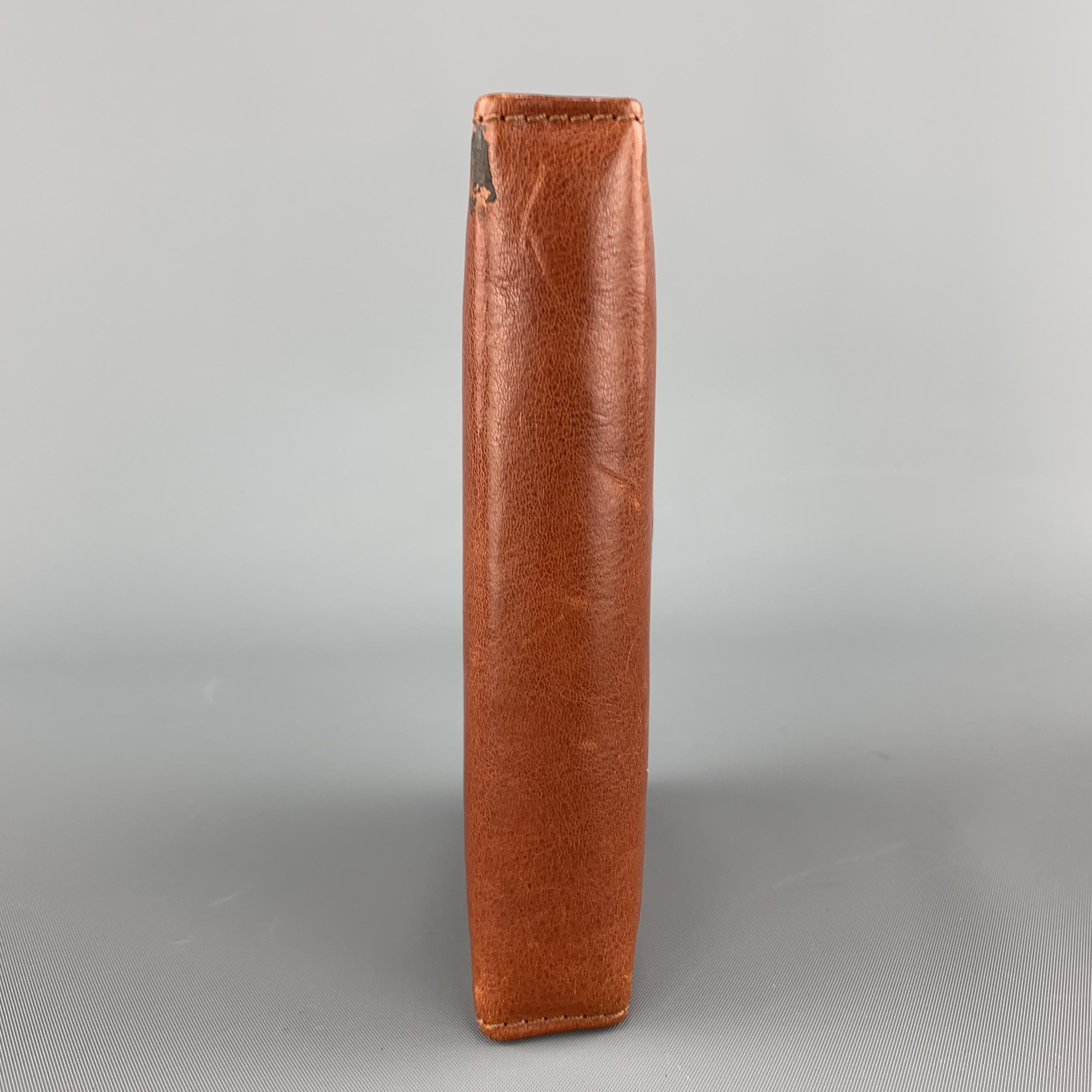 Marron CONTE MAX Répertoire téléphonique en cuir fauve