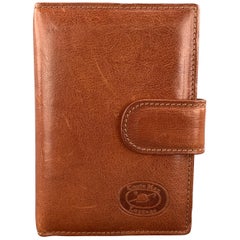 CONTE MAX Tan Leather Phone Contacts Book