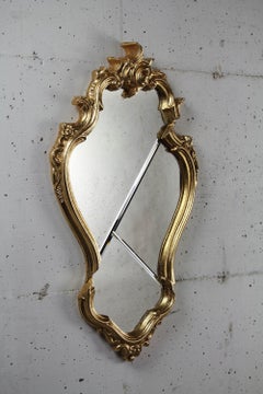 Conte Wall Mirror with Gold-Plated Wooden Frame by Barberini & Gunnell