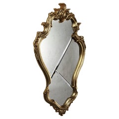 Miroir mural Conte avec cadre en bois doré par Barberini & Gunnell