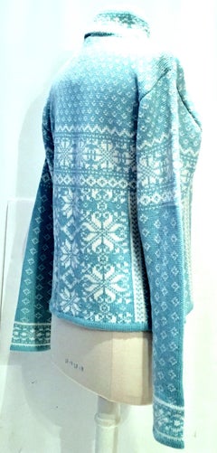 Contemorary & New Wool Snowflake Ski Sweater For Gorush By Obermeyer