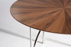 Tavolo Archie, in noce italiano e acciaio, di Serena Confalonieri per Medulum