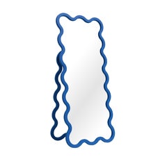 Contemperary Wavy Floor Mirror Custom Color Available, Hvyli 16 by oitoproducts