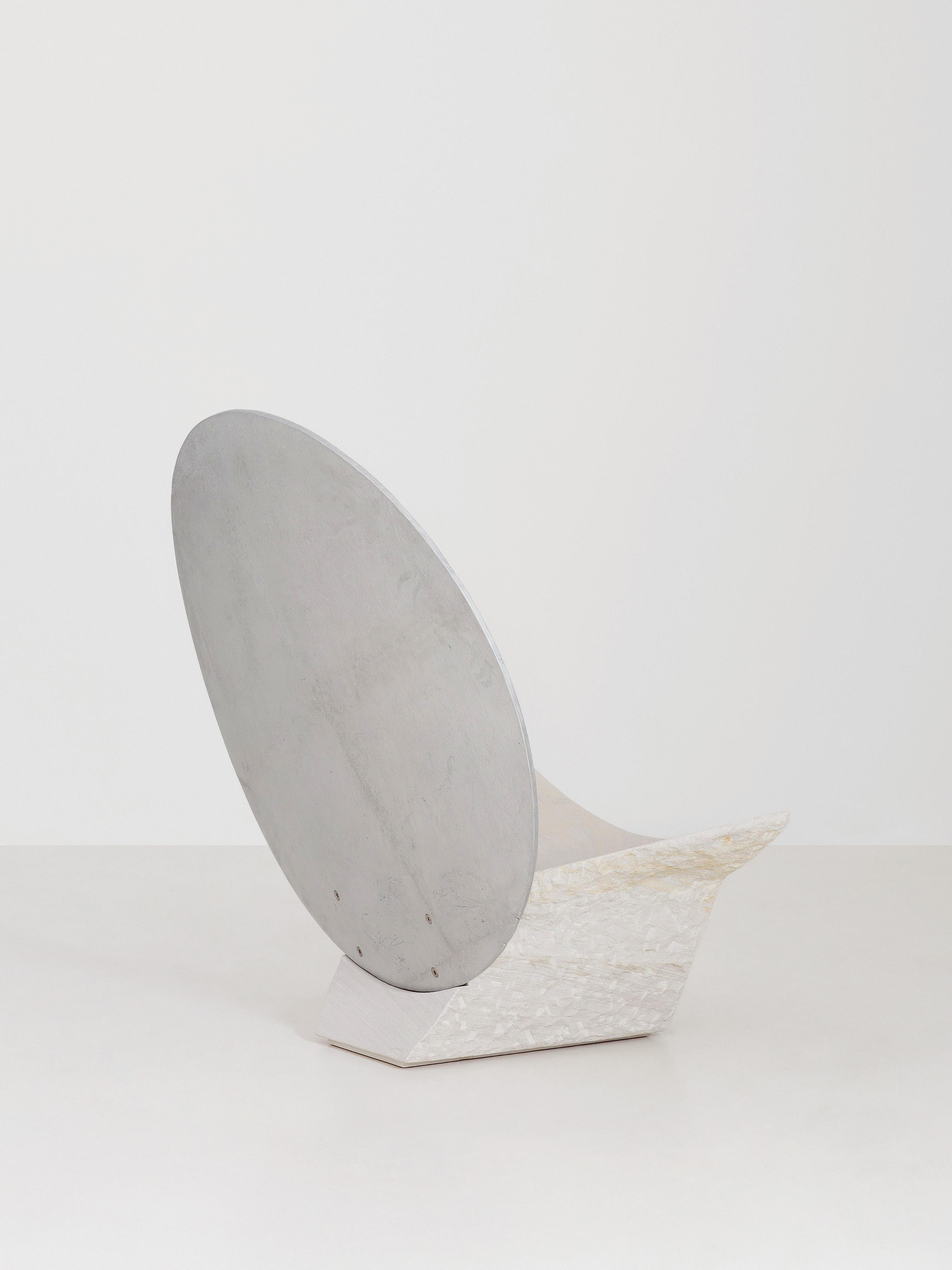 Altro Sedia Contemplation Point in edizione limitata in alluminio e pietra arenaria di Jesse Ede in vendita