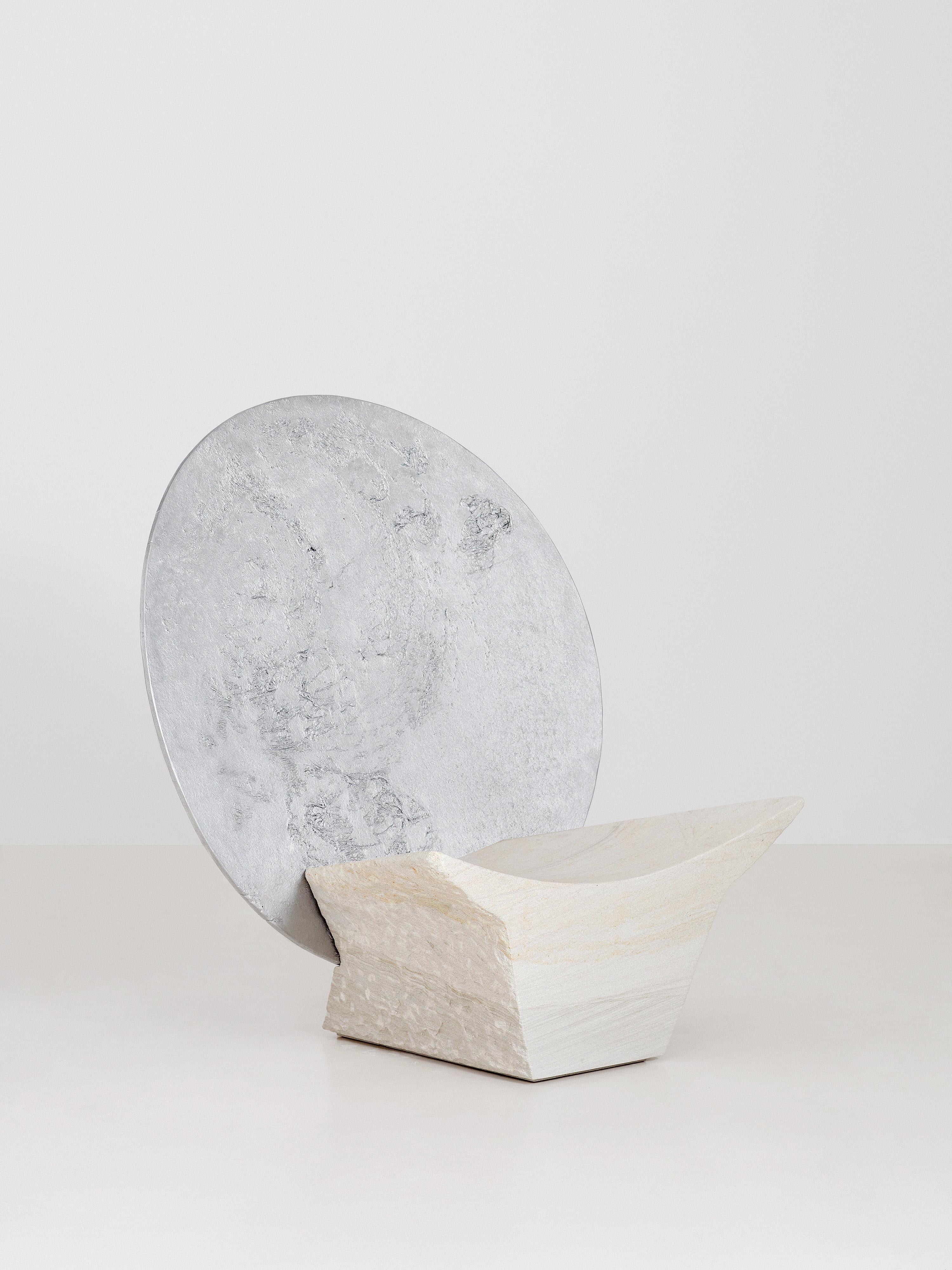 Sedia Contemplation Point in edizione limitata in alluminio e pietra arenaria di Jesse Ede In condizioni Nuovo in vendita a Geneve, CH