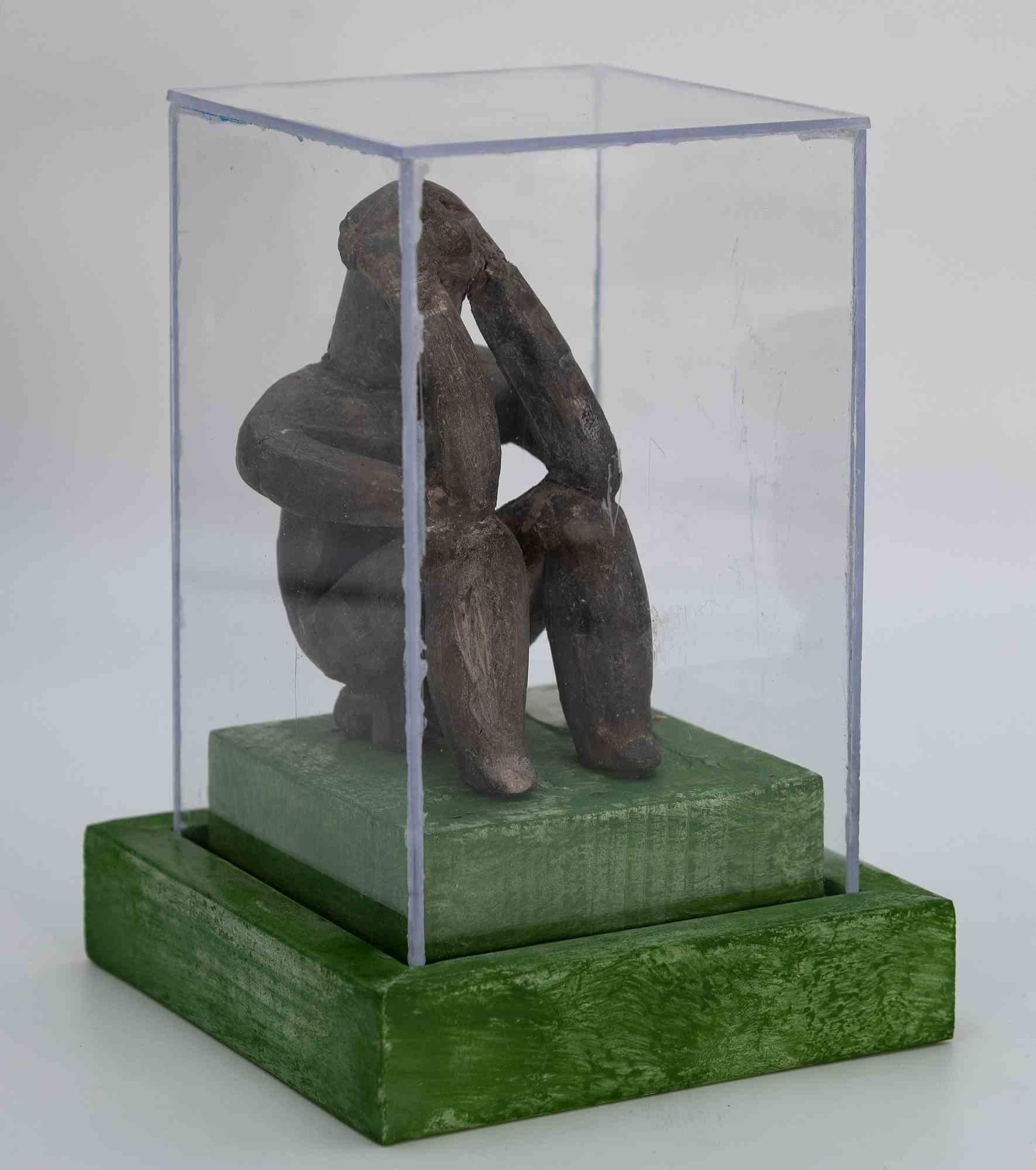 Kontemplative sitzende Figur, Mitte des 20. Jahrhunderts (Italienisch) im Angebot