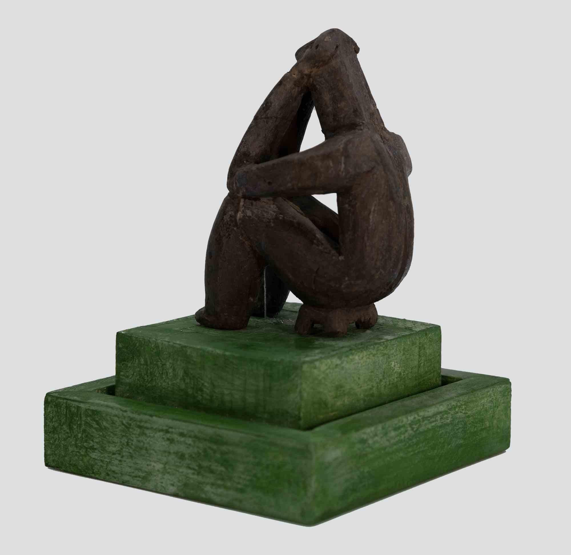 Kontemplative sitzende Figur, Mitte des 20. Jahrhunderts im Zustand „Gut“ im Angebot in Roma, IT