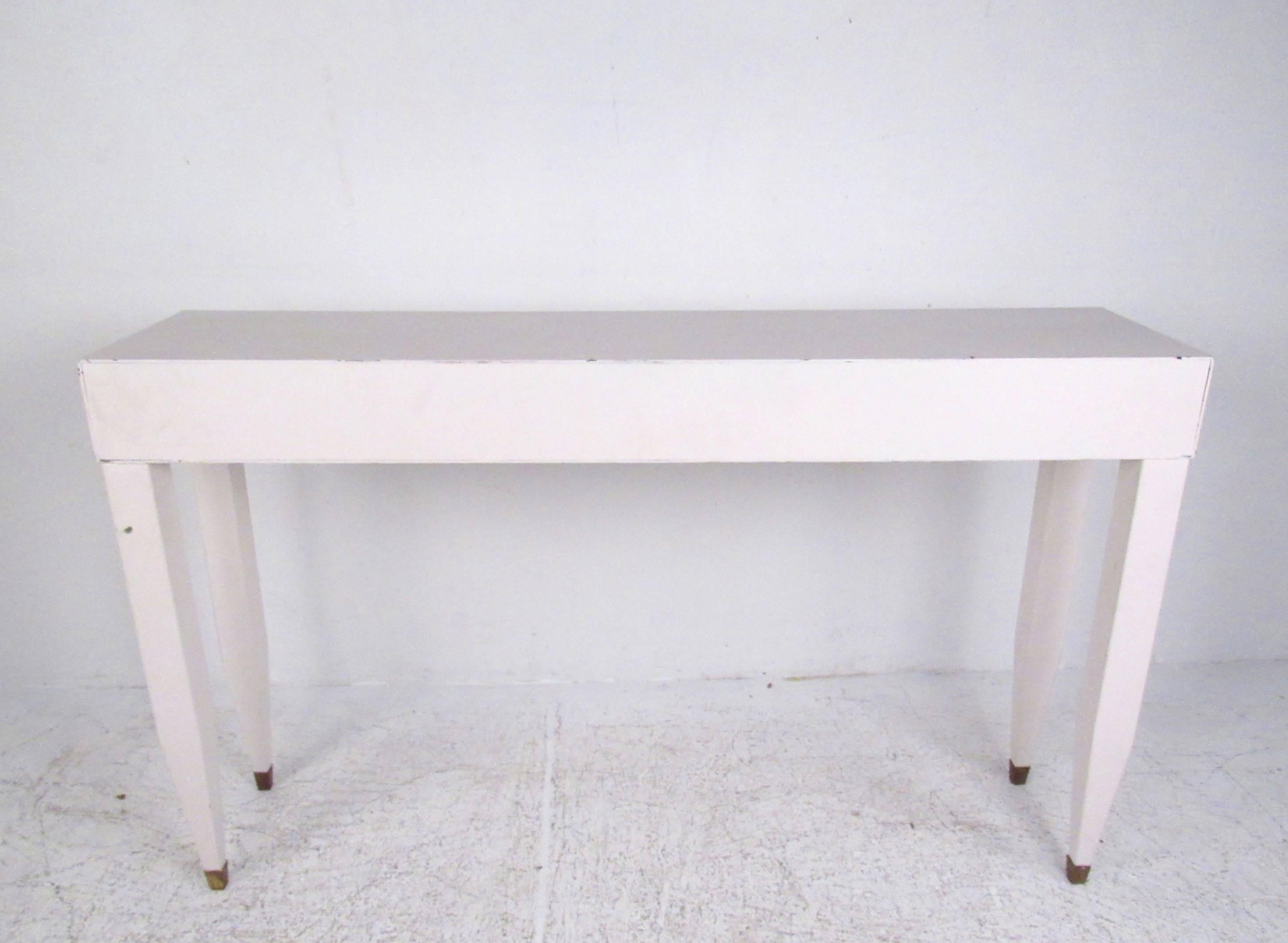 Contemporary Modern Four-Drawer Console Table 7