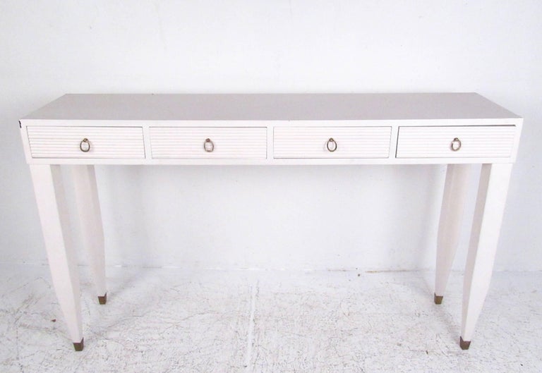 Contemporary Modern Four Drawer Console Table For At 1stdibs - Modern White Console Table With Storage Contemporary Modern Four Drawer Console Table For At 1stdibs - Modern White Console Table With Storage