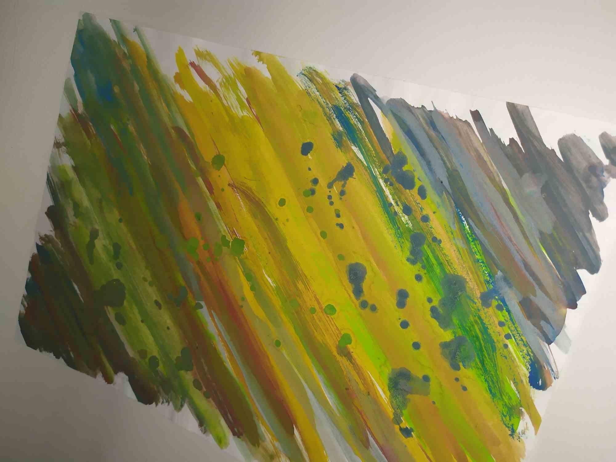 Mixture - Tempera sur papier - 2021 - Painting de Contempologyc E.M.