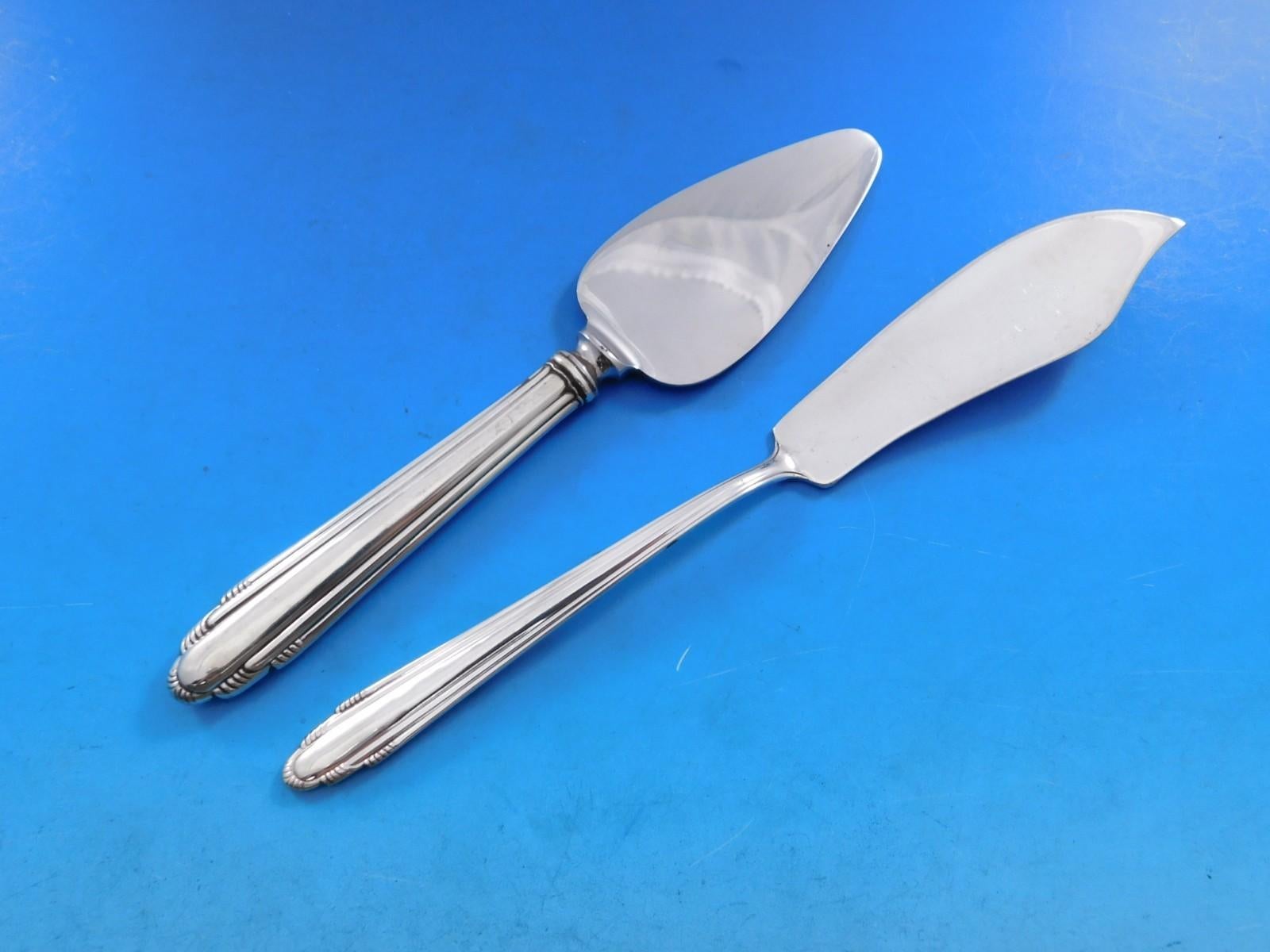 Contempora by D&H Juego de cubiertos de plata de ley 12 servicios 103 uds. Cena Art Déco siglo XX en venta