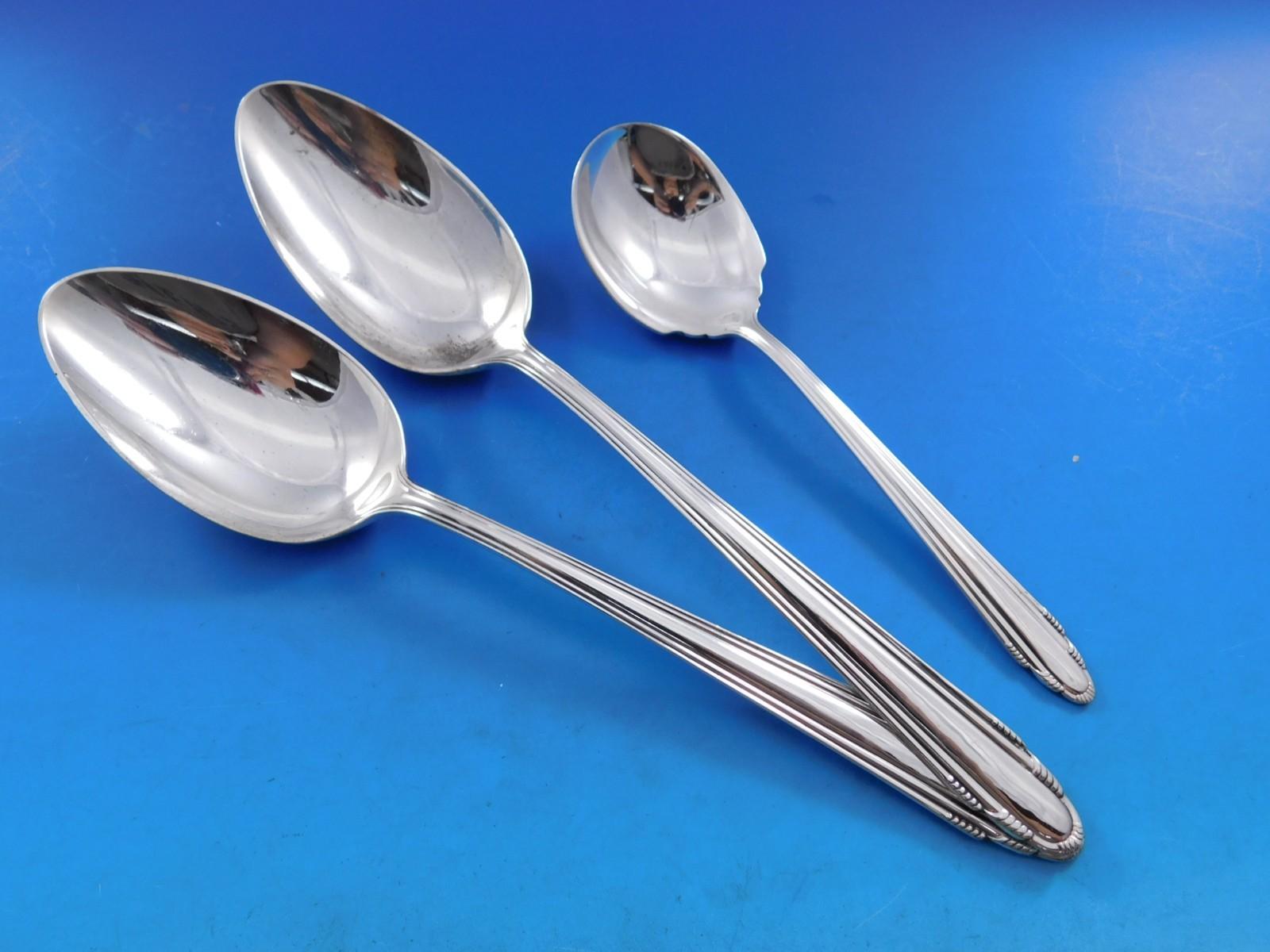 Contempora by D&H Juego de cubiertos de plata de ley 12 servicios 103 uds. Cena Art Déco Plata esterlina en venta