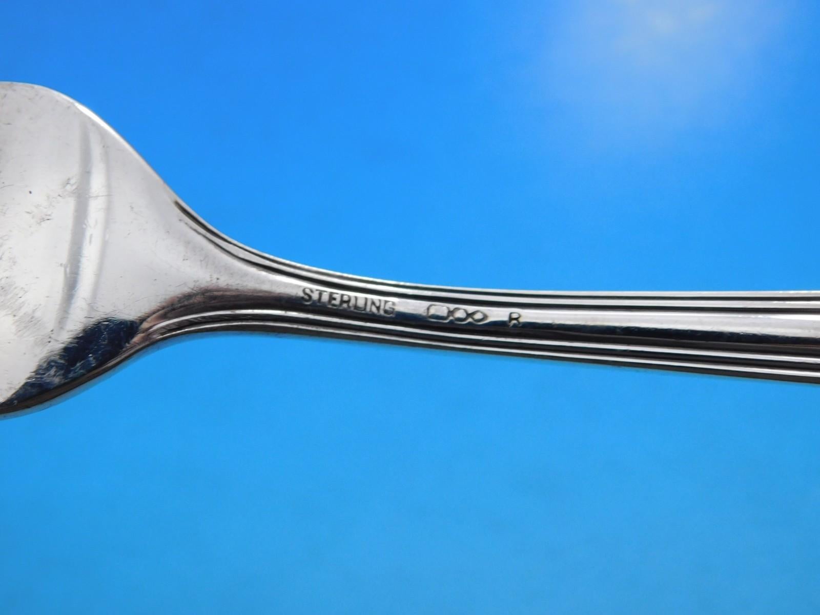 Contempora by D&H Juego de cubiertos de plata de ley 12 servicios 103 uds. Cena Art Déco en venta 1