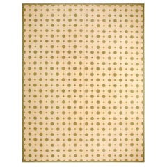 Contemporaneity Handwoven Needlepoint Flat Weave Carpet With Silk Highlights