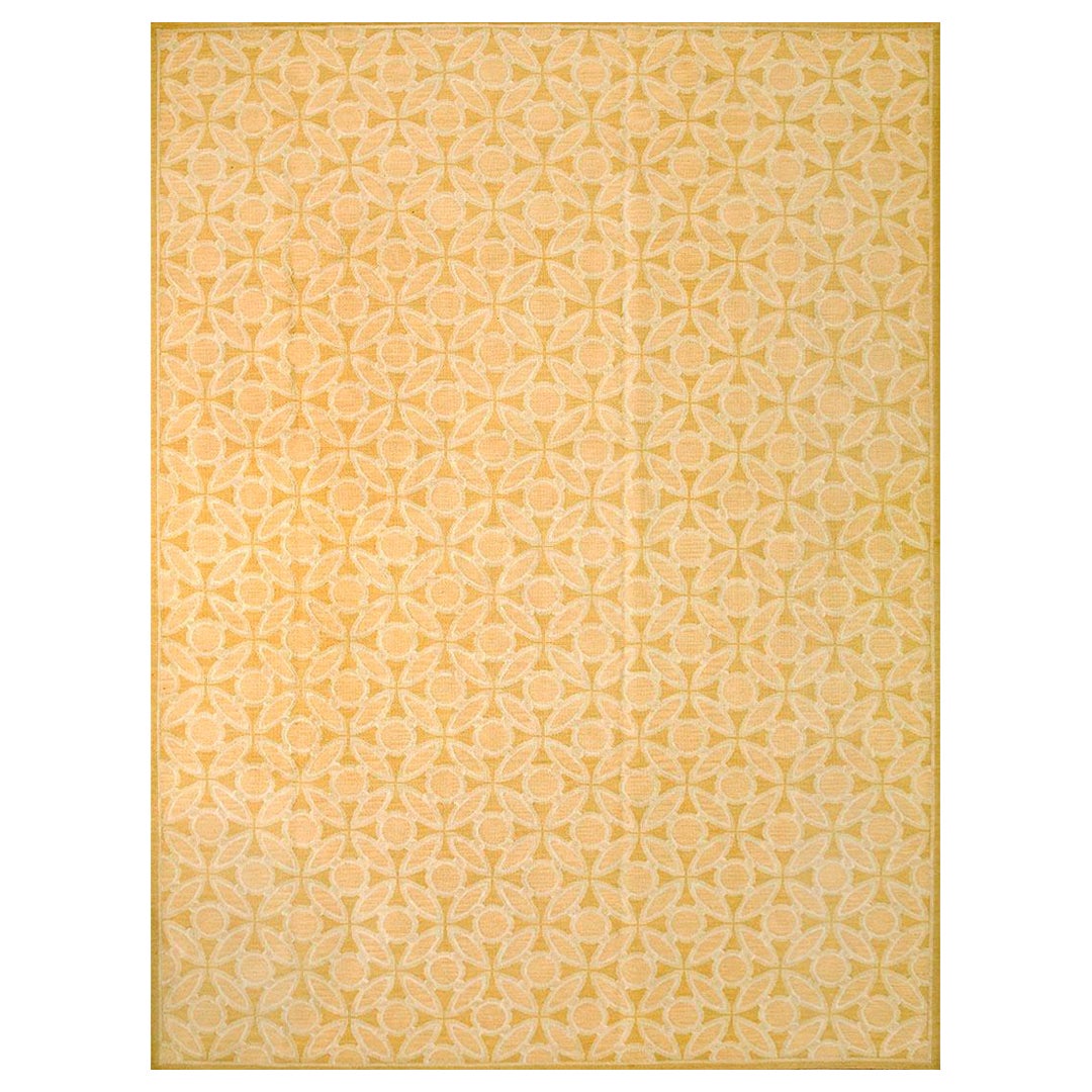 Handgewebter Flachgewebe-Teppich mit Gobelinstickereien 2,05 m x 3,05 m  0"