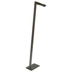 Contemporary Lido Floor Lamp 001 in Blackened Brass by Orphan Work