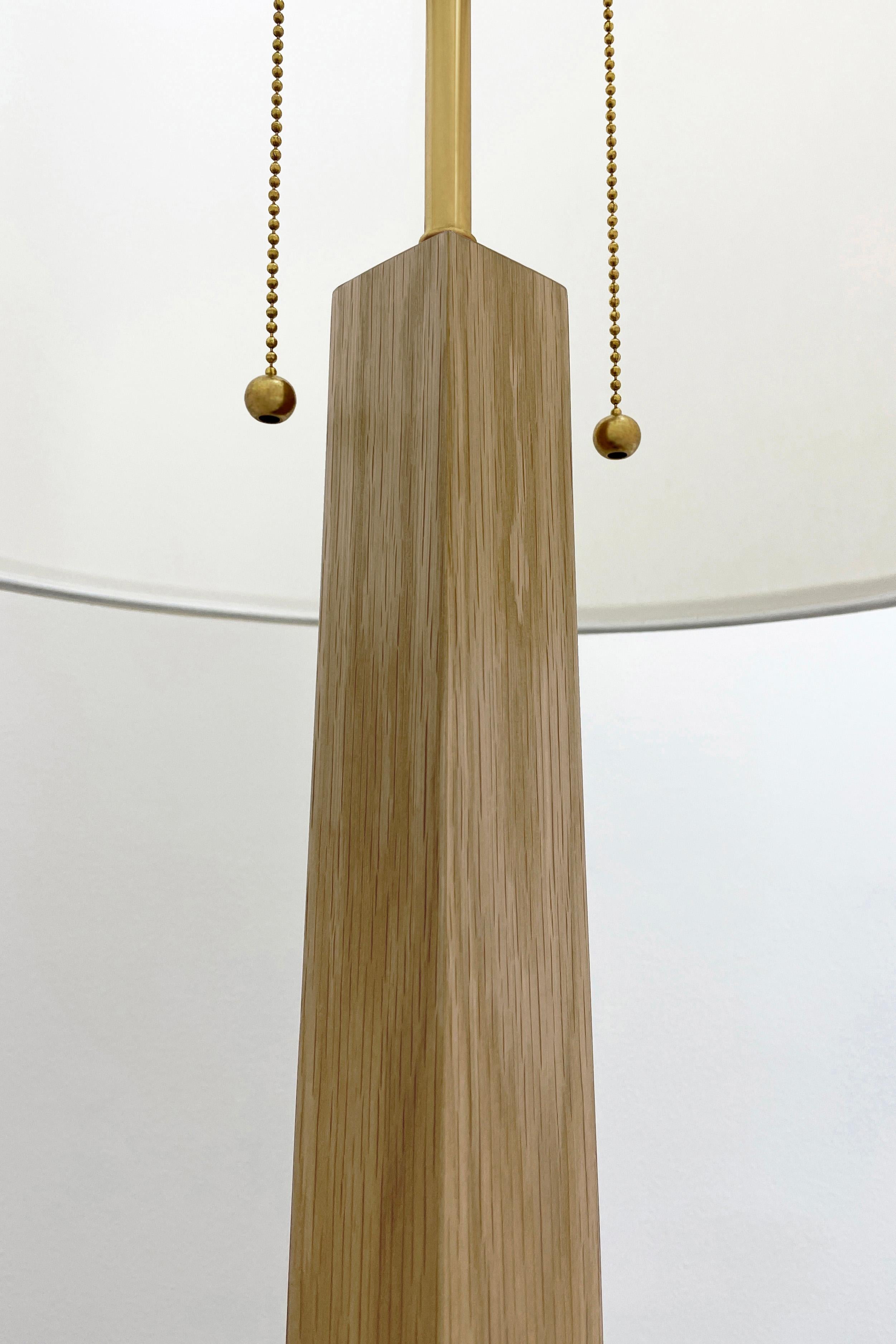 Minimalist Contemporary Forno Floor Lamp 002 in Oak by Orphan Work For Sale