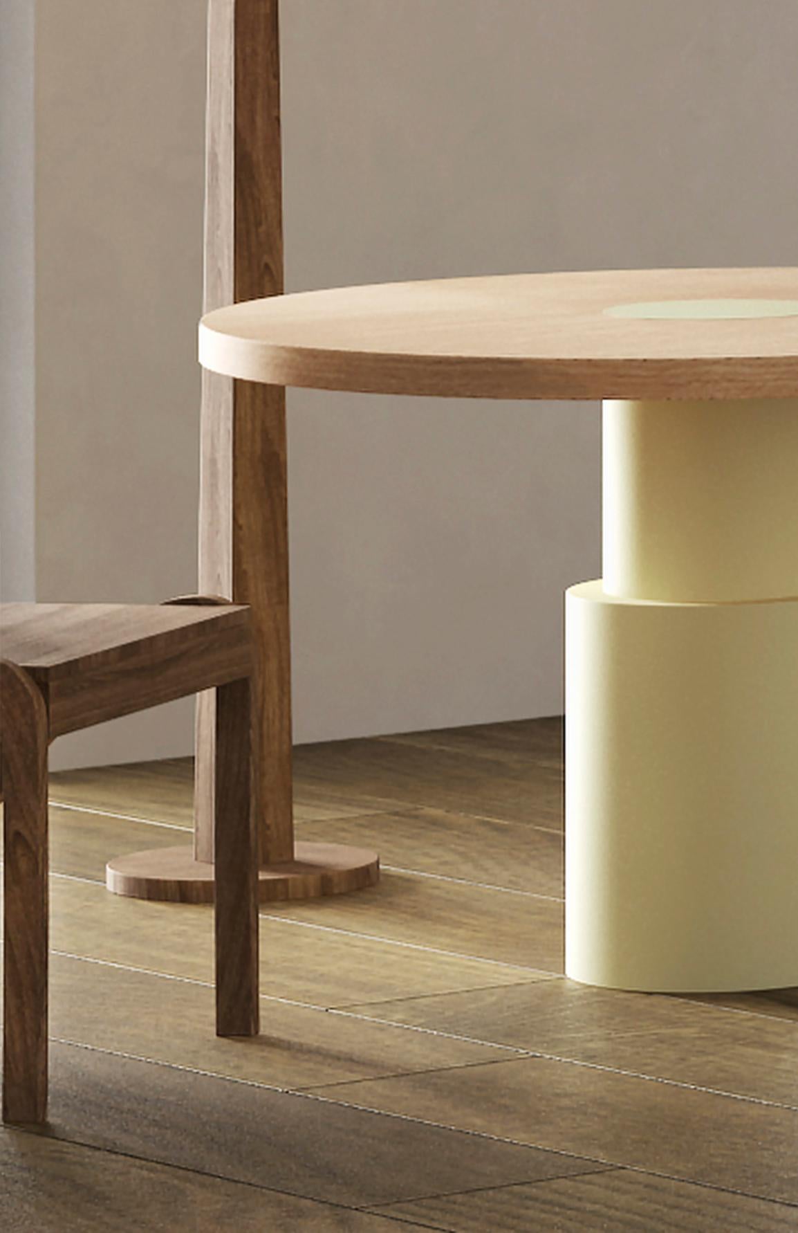 Lampada da terra contemporanea Forno 002 in noce di Orphan Work in vendita 1