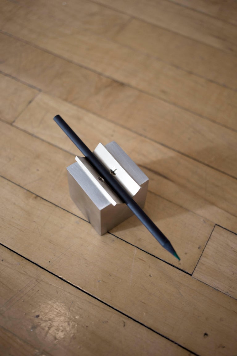 Contemporary 002 Rest Pen / Incense in Brass and Steel by Orphan Work