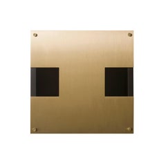 Contemporary 002 Sconce TT in Blackened Brass and Brass by Orphan Work, 2018