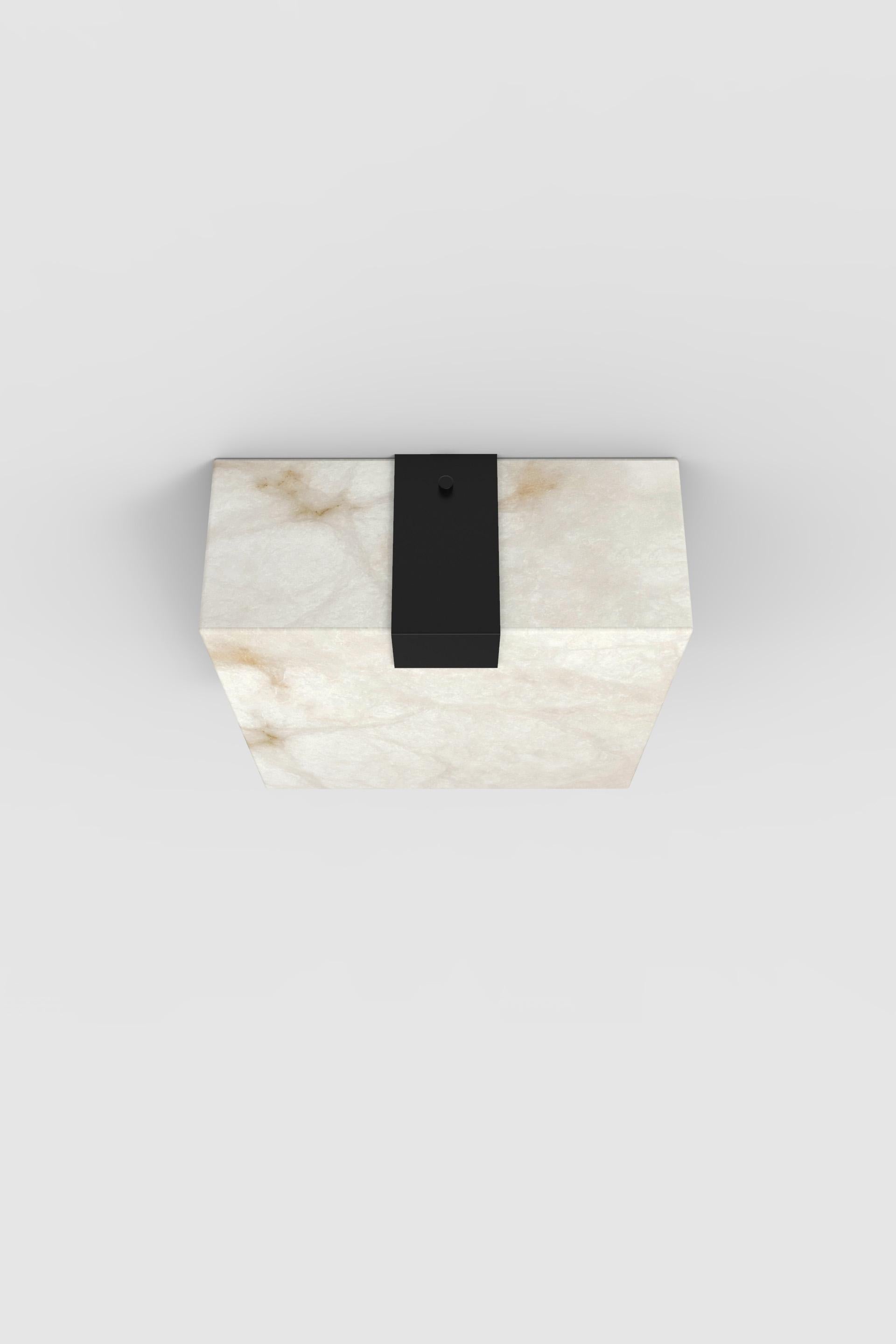 Post-Modern Contemporary Ponti Flush Mount 002A-1C in Alabaster by Orphan Work For Sale