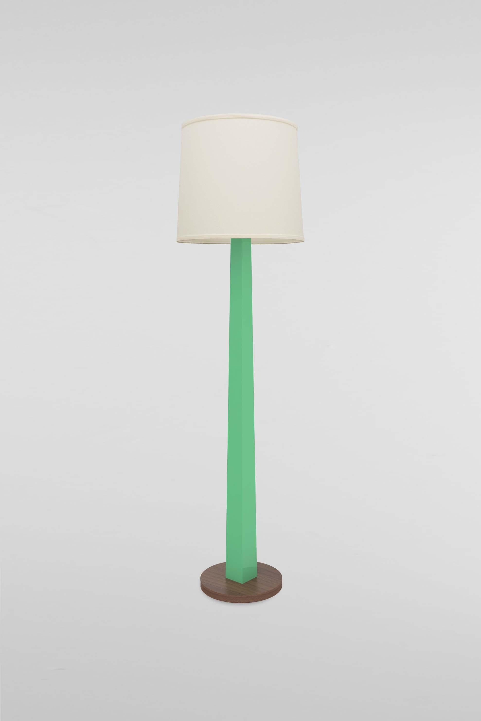 Minimalist Contemporary Forno Floor Lamp 002C in Walnut by Orphan Work For Sale