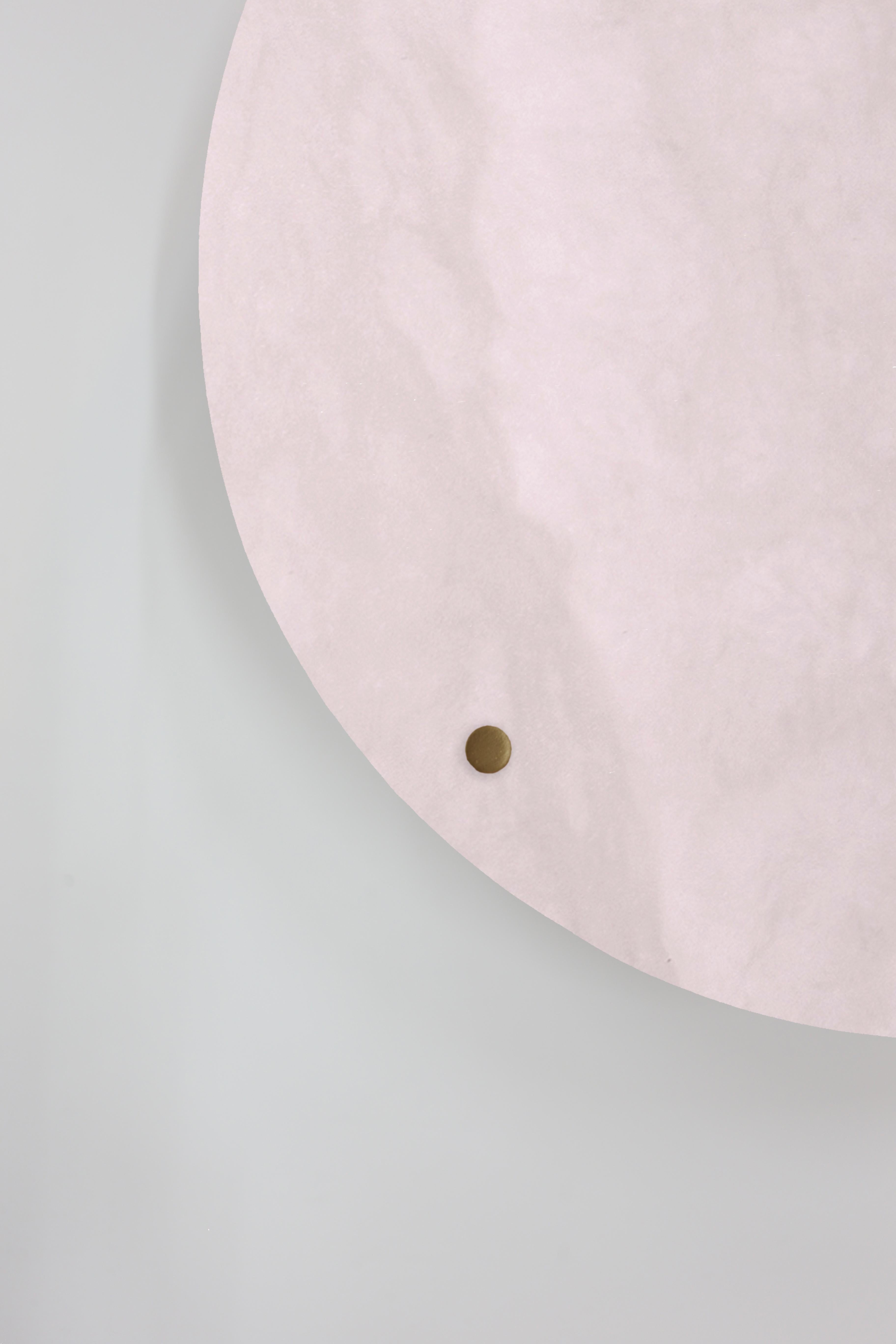 Post-Modern Contemporary 102A Sconce in Alabaster by Orphan Work For Sale