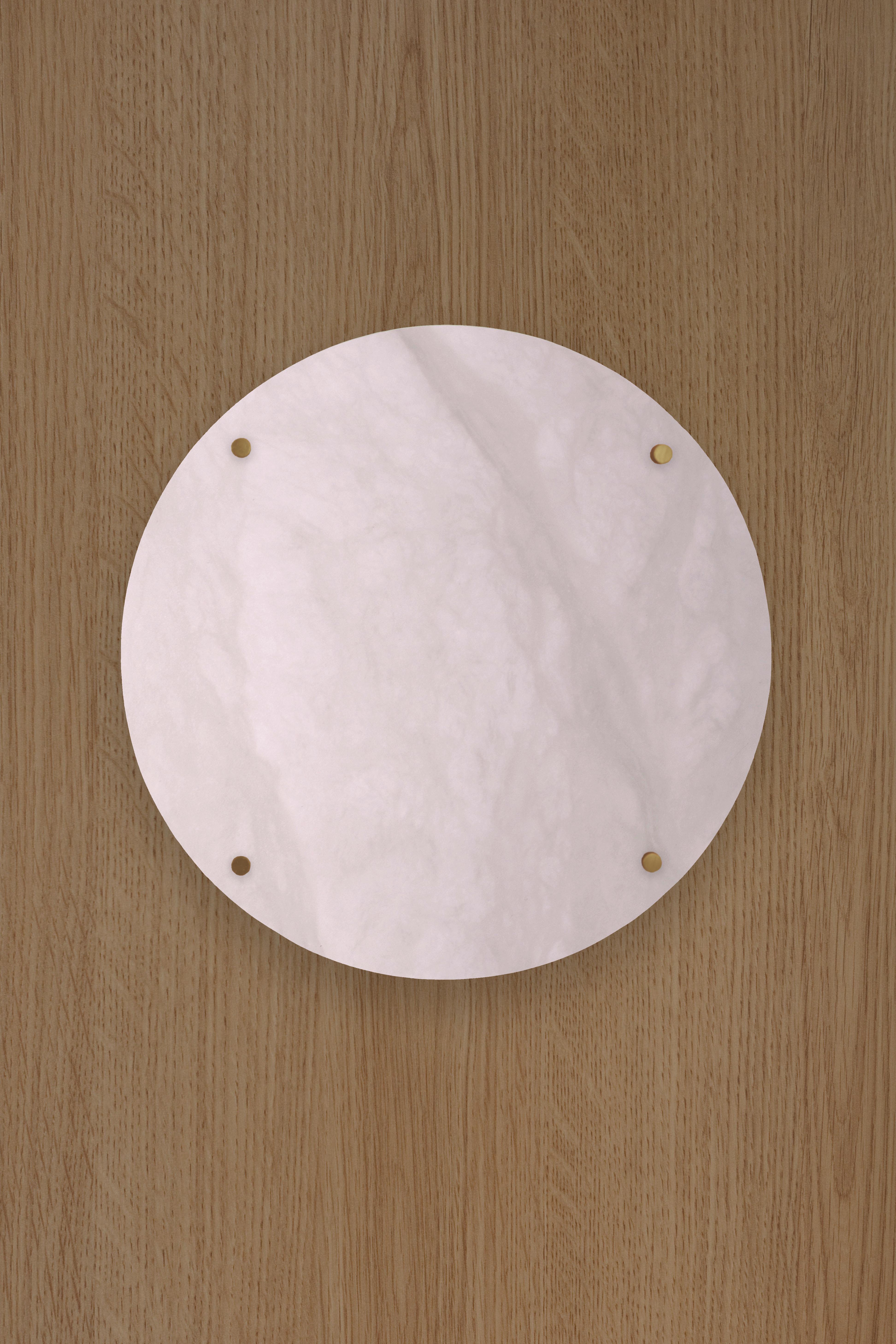Italian Contemporary 102A Sconce in Alabaster by Orphan Work For Sale