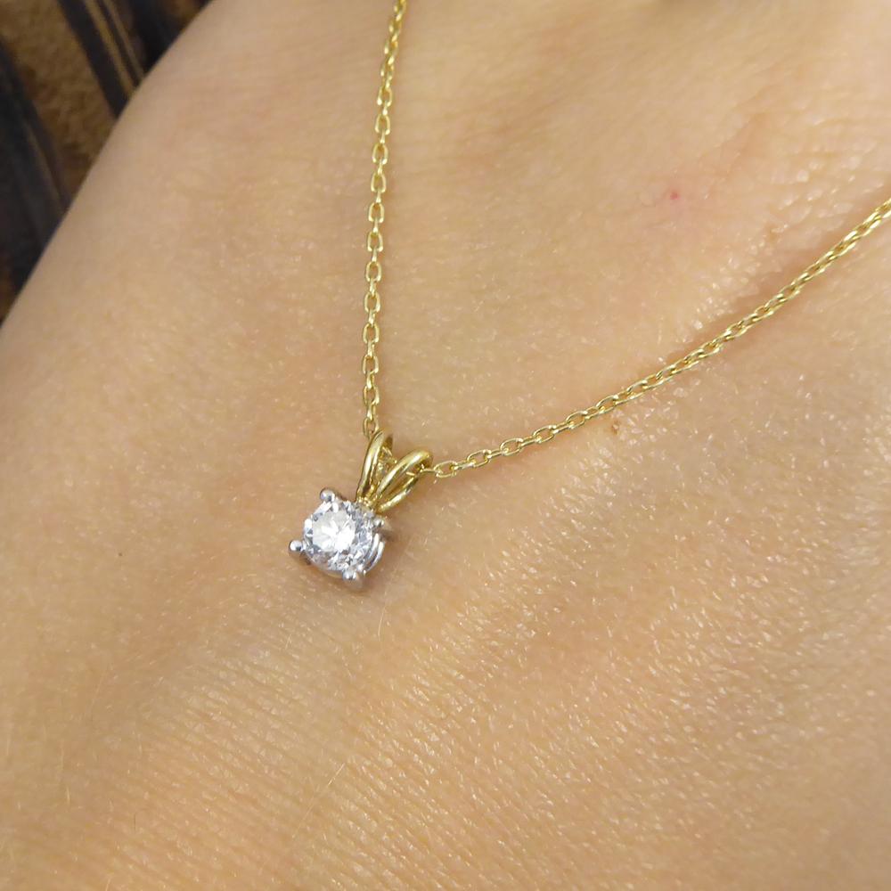 0.25 carat diamond necklace