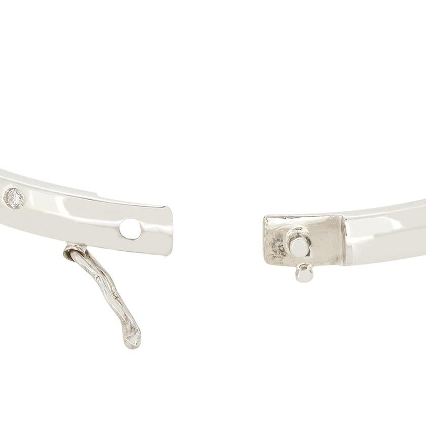Brazalete contemporáneo de diamantes 0,36 ct Corte brillante en venta