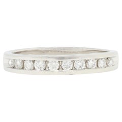 Contemporary 0.46 CTW Diamant Platin Channel Band Ring