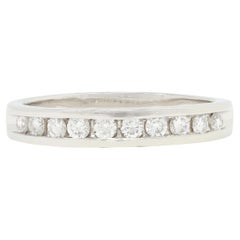 Contemporary 0.46 CTW Diamond Platinum Channel Band Ring