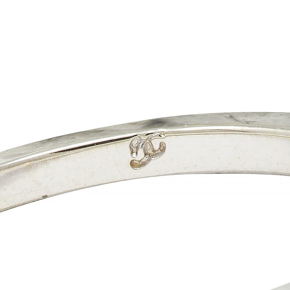 Contemporary 0.50 CTW Diamond 14 Karat White Gold Five Stone Band Ring (bague à cinq pierres en or blanc) en vente 5