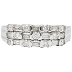 Contemporary 0.75 Carat Diamond 14 Karat White Gold Ring