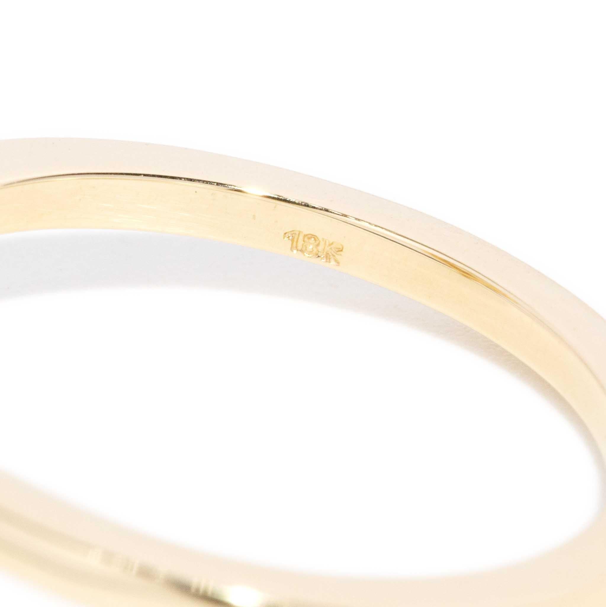 Contemporary 0.92ct Hexagonal Halo Diamond Ring 18ct Gold For Sale 6