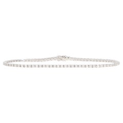 Contemporary 0.97ct Diamond Line Tennis Bracelet in White Gold
