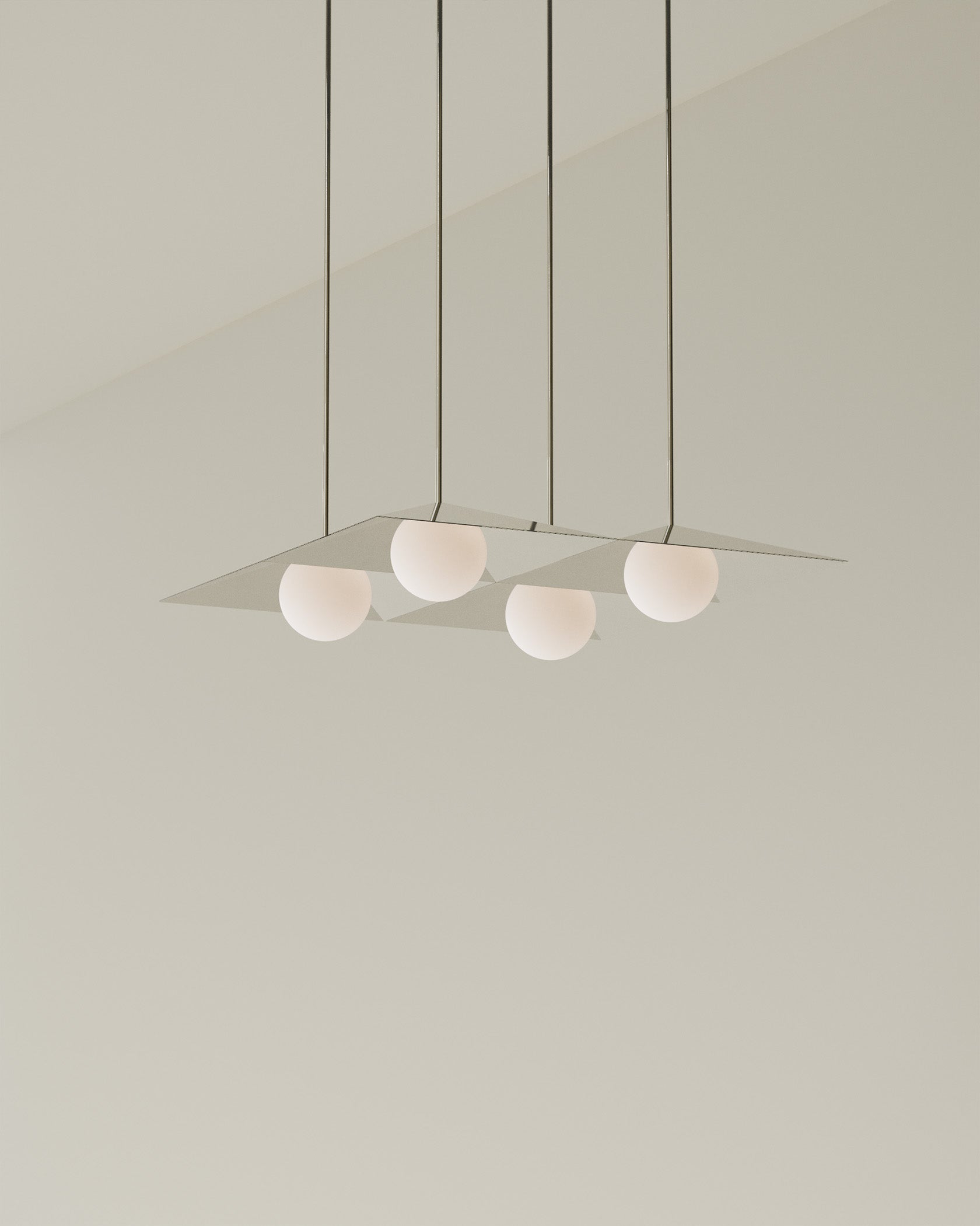 Lampadario contemporaneo 1 Globe 120 di Astraeus Clarke Made in Brooklyn, NY