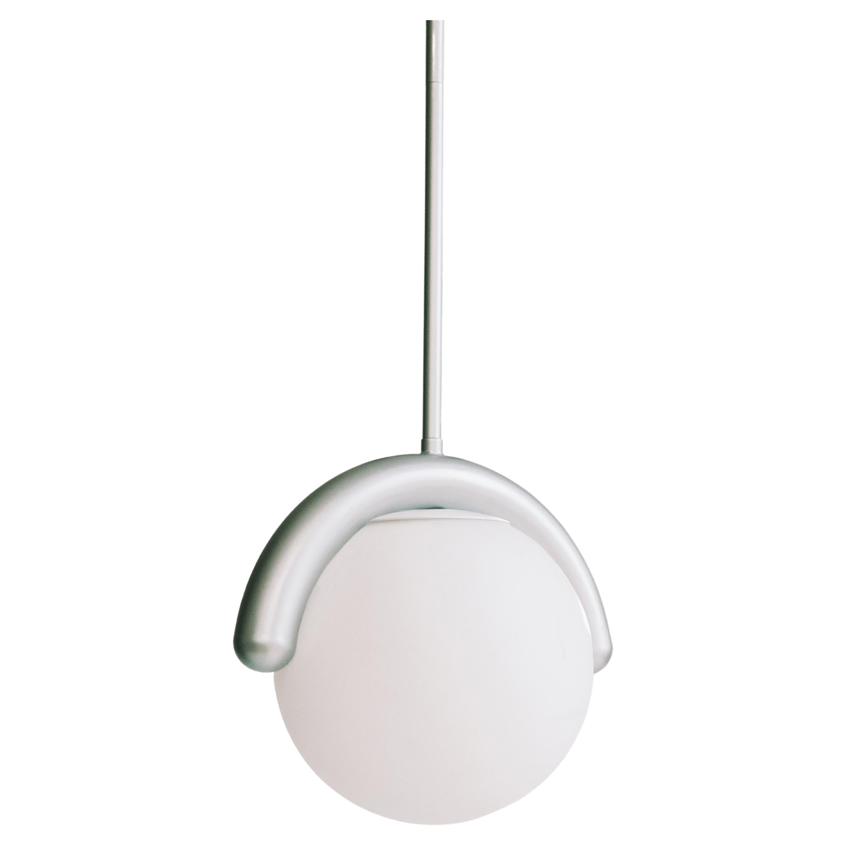Contemporary 1 Globe Lenox Pendant by Astraeus Clarke Made in Brooklyn, NY For Sale